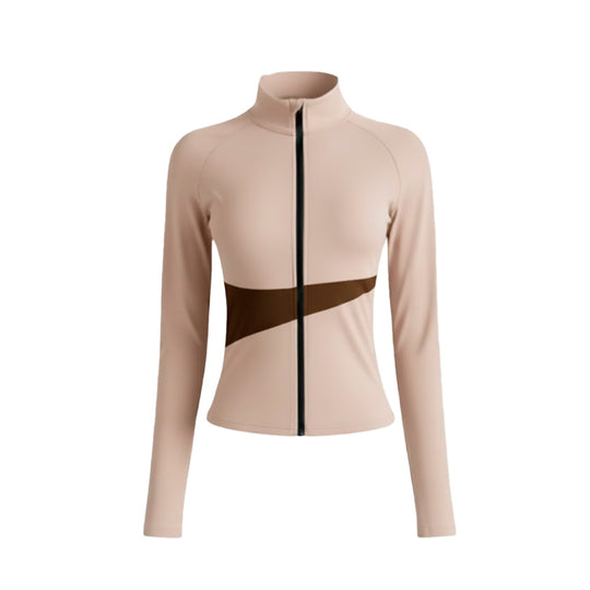 Lasbro Chamarra Belt Jv021 Beige Mujer