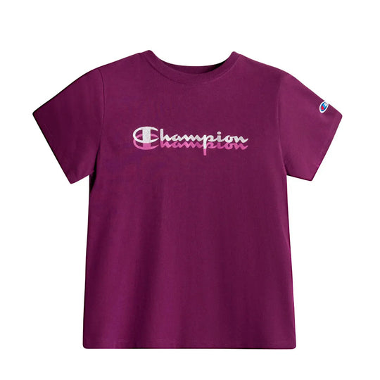 Champion Script Glitter Tee Gp01Wfw25006180 Mujer