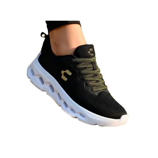 Tenis Charly 1043346001 Negro Oro Dama - vista 2
