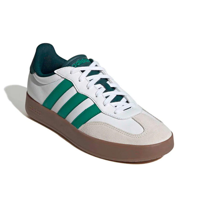 Tenis Adidas Barreda JP5928 para hombre casual color blanco con verde