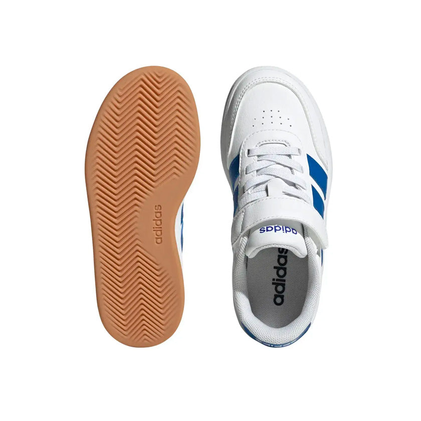 Tenis adidas Breaknet 3.0 JS3686 en color blanco con azul para niño casuales