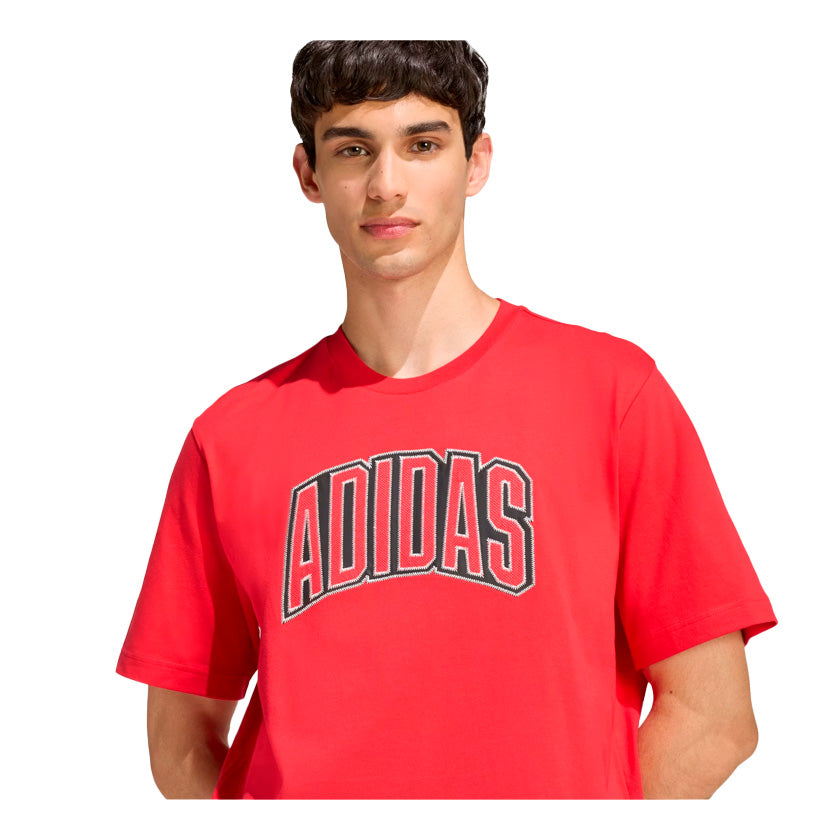 Playera Adidas M Stad Colleg KB4927 para hombre de color roja de uso casual