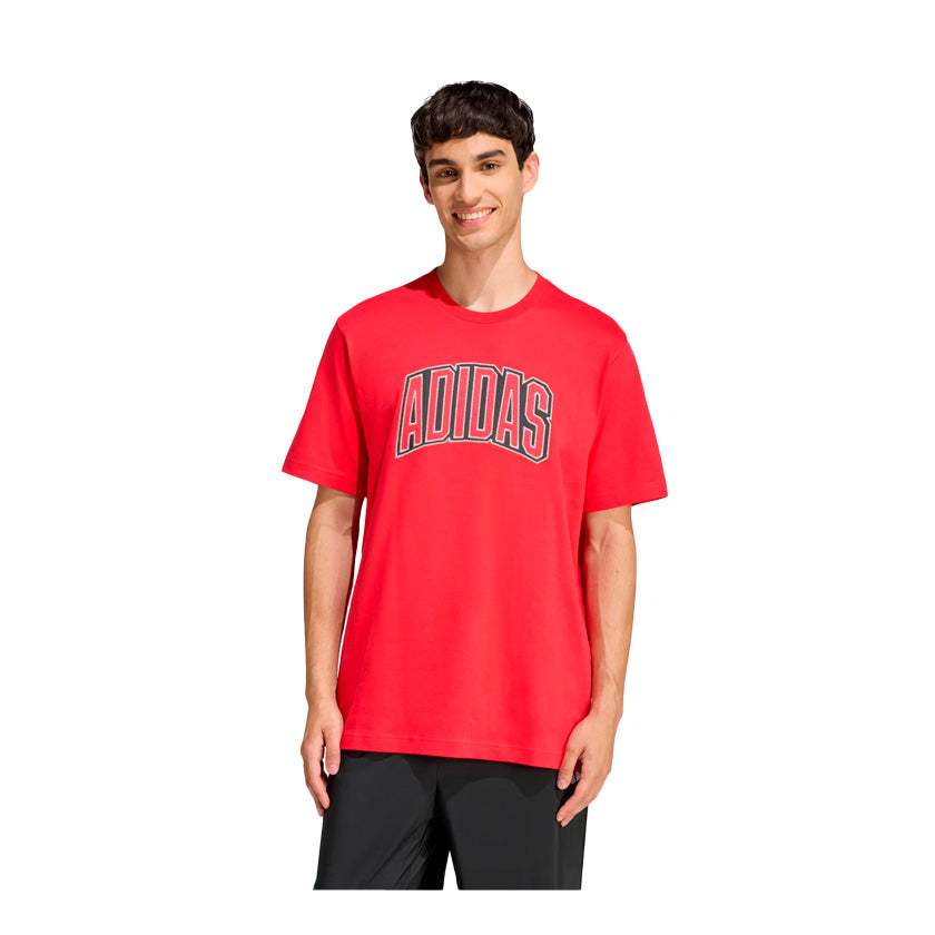 Playera Adidas M Stad Colleg KB4927 para hombre de color roja de uso casual