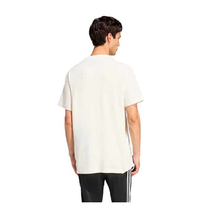 Playera Blanca Estampado Rojo Adidas M Stad Colleg Kb4928 Hombre 
