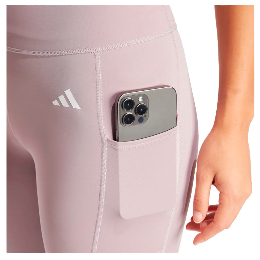 Leggings Adidas Opt 3S 1/1 IT9129 para mujer de color rosa de uso para entrenamiento