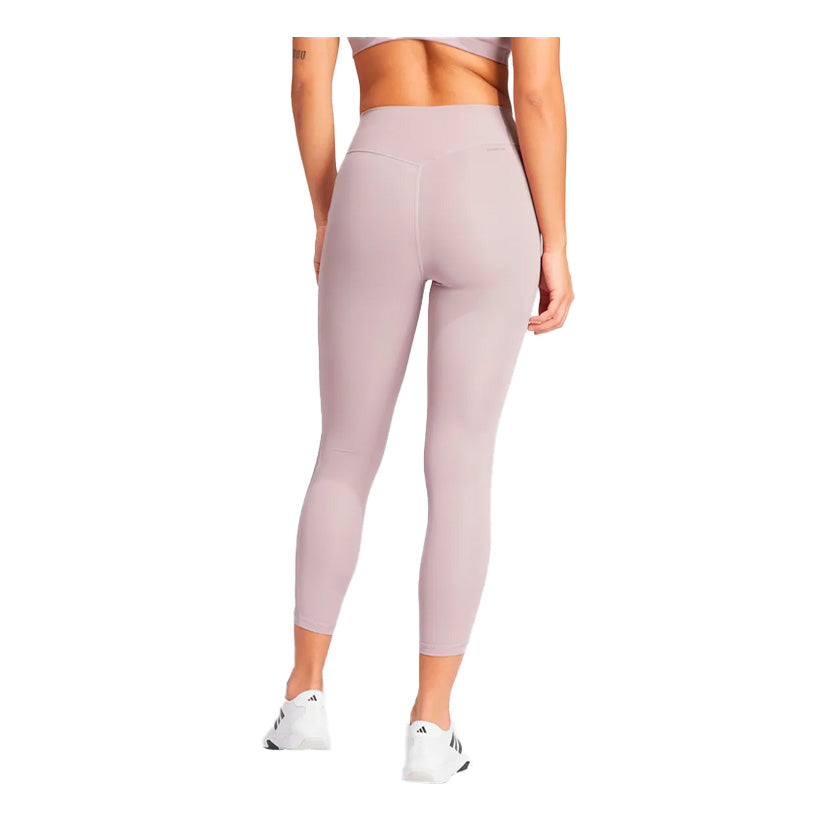 Leggings Adidas Opt 3S 1/1 IT9129 para mujer de color rosa de uso para entrenamiento