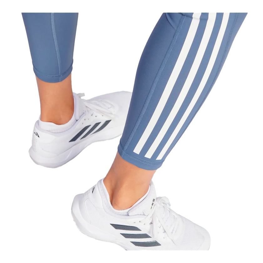 leggings adidas Opt 3S 1/1 IT9131 en color azul para mujer entrenar