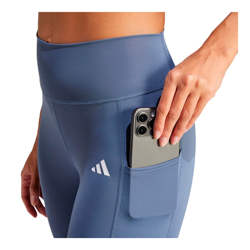 leggings adidas Opt 3S 1/1 IT9131 en color azul para mujer entrenar