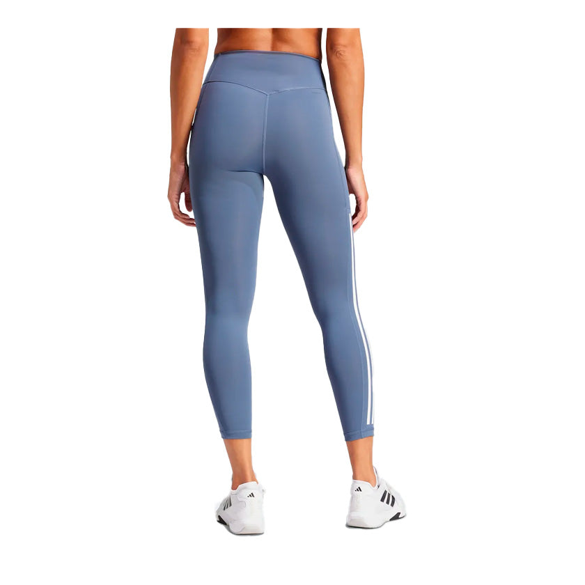 leggings adidas Opt 3S 1/1 IT9131 en color azul para mujer entrenar