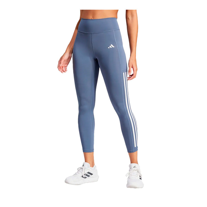 leggings adidas Opt 3S 1/1 IT9131 en color azul para mujer entrenar