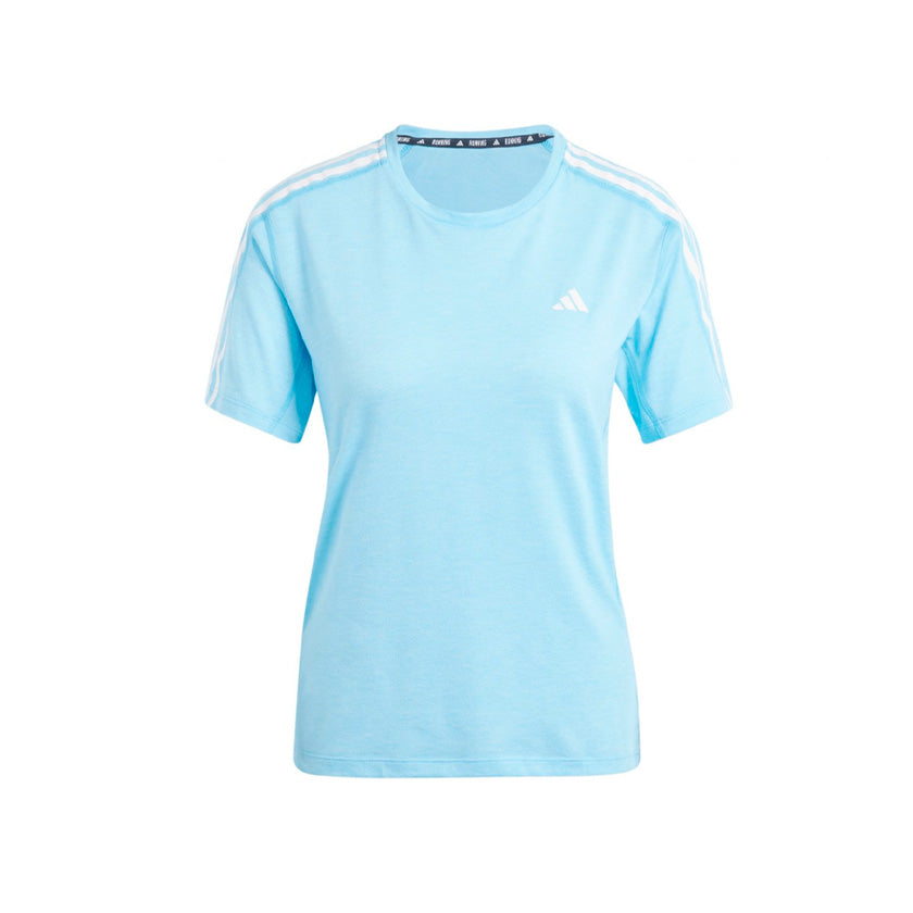 Playera Adidas OTR E 3S Tee IK5020 para mujer de color azul de uso para entrenamiento