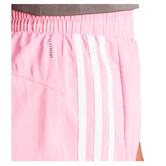 Short Adidas Pacer Wvn High IT7761 para mujer de color rosa de uso para entrenamiento