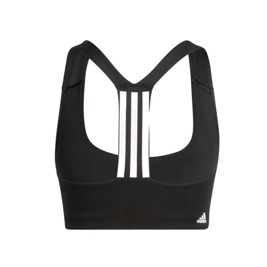 Top Adidas PWI MS HE9063 para mujer de color negro con blanco de uso para entrenamiento