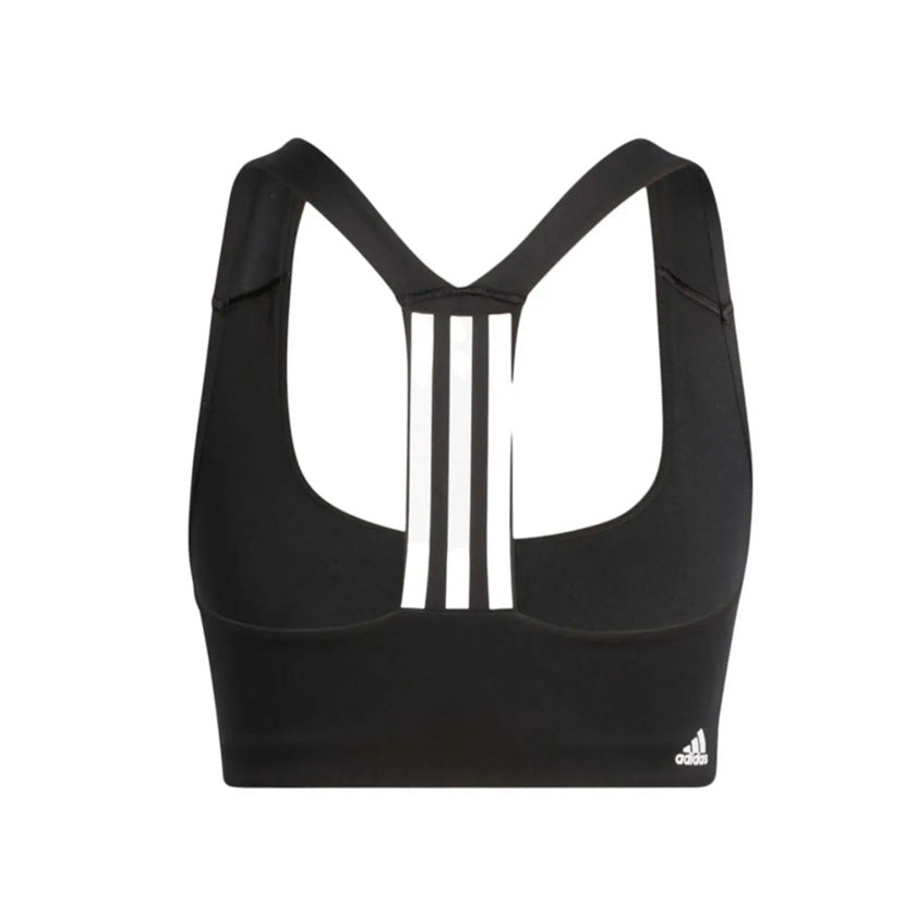 Top Adidas PWI MS HE9063 para mujer de color negro con blanco de uso para entrenamiento