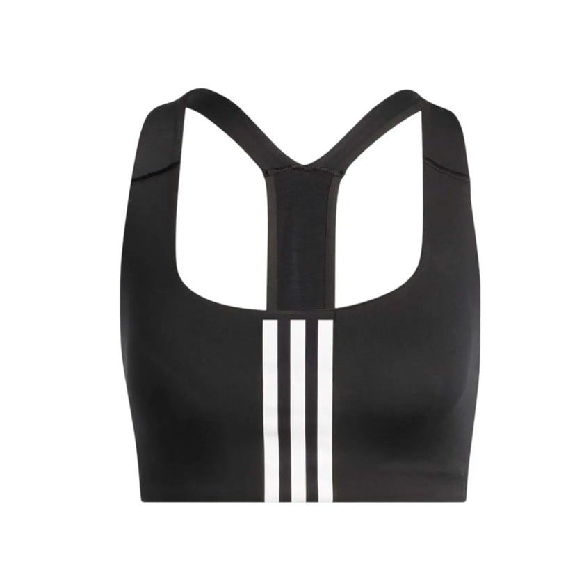 Top Adidas PWI MS HE9063 para mujer de color negro con blanco de uso para entrenamiento