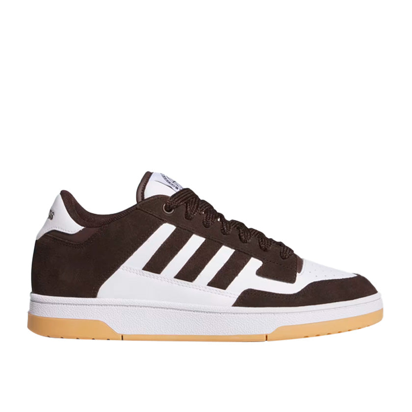 Tenis Adidas Rapid Court Low JS2209 para hombre de color blanco con café de uso casual