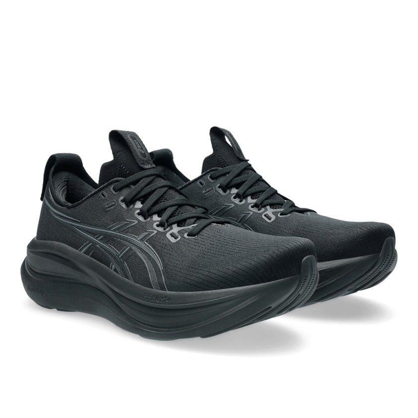 Tenis Asics GEL-Nimbus 28 1011C127.001 para hombre de color negro de uso para correr