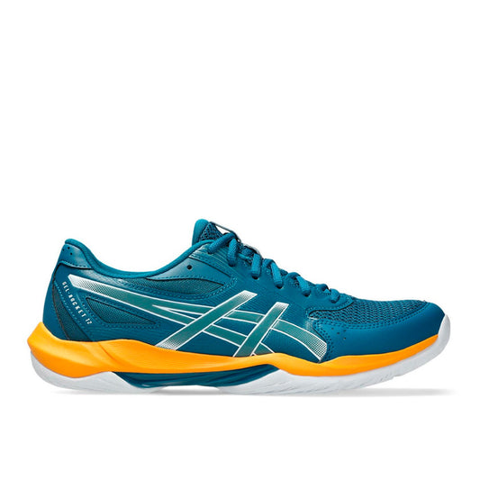Tenis Asics GEL-Rocket 12 1071A116.402 para hombre de color azul con amarillo de uso para pádel