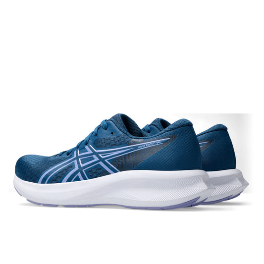 Tenis Asics Patriot 14 1012B836.403 para mujer running color azul con morado