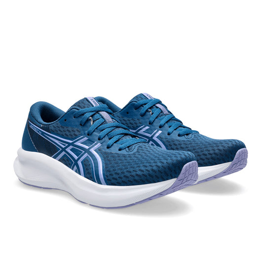 Tenis Asics Patriot 14 1012B836.403 para mujer running color azul con morado