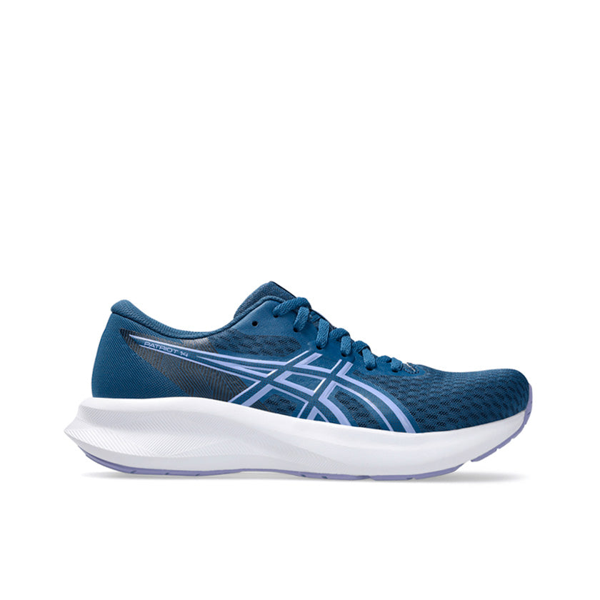 Tenis Asics Patriot 14 1012B836.403 para mujer running color azul con morado