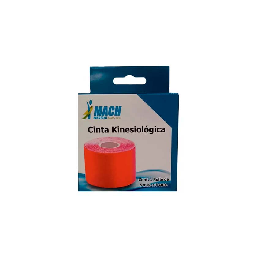 Mach Medical Cinta Kinesiológica K05-R Rojo