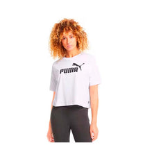 Puma Ess Cropped Logo Tee Off 586866 02