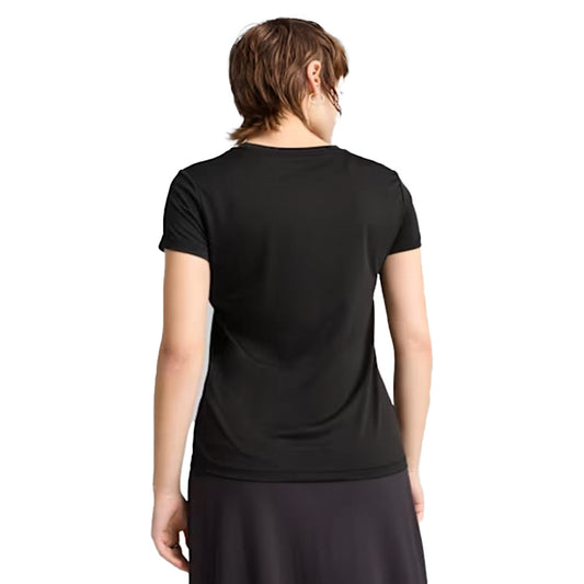 Playera Puma Essentials Poly Tee 682376 01 Negro Dama - vista 3