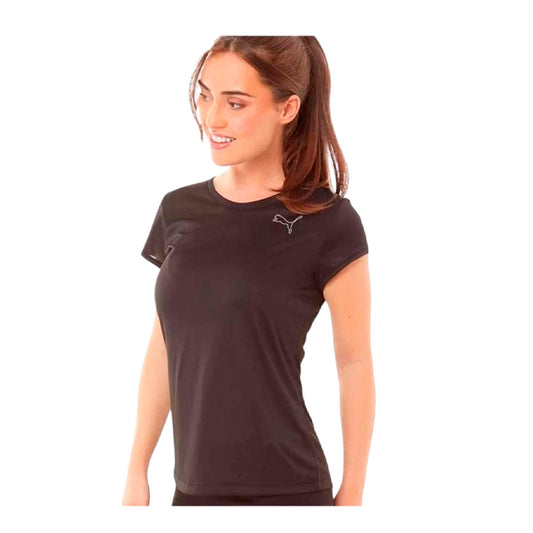 Playera Puma Active Tee 587225 01 para mujer entrenamiento color negro