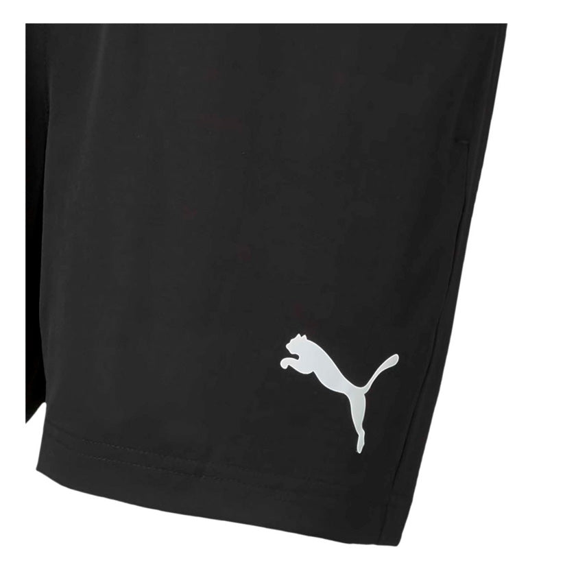 Short Puma Active Woven Shorts 5" 586728 01 para hombre de color negro de uso deportivo