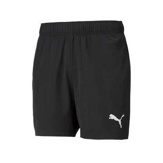 Short Puma Active Woven Shorts 5" 586728 01 para hombre de color negro de uso deportivo