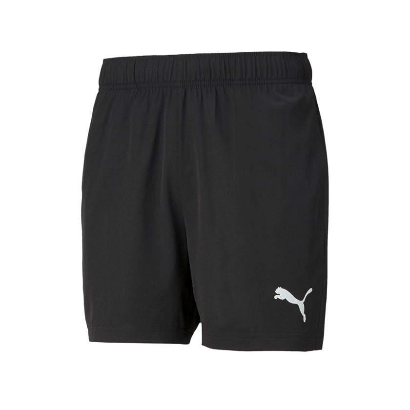 Short Puma Active Woven Shorts 5" 586728 01 para hombre de color negro de uso deportivo