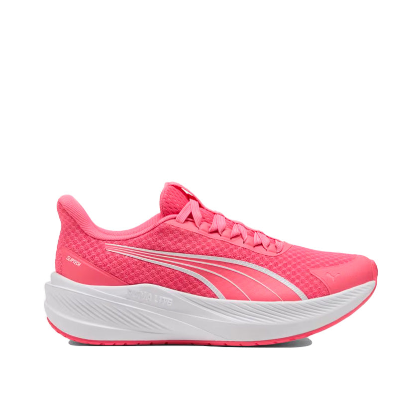 Tenis Puma Dasher Lite Sliptech Jr 313325 04 para mujer running color rosa con blanco