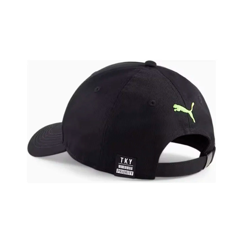 Gorra Puma Hometown Heroes Jpop BB Cap 024884 01 unisex de color negro con diseño pixel de uso casual