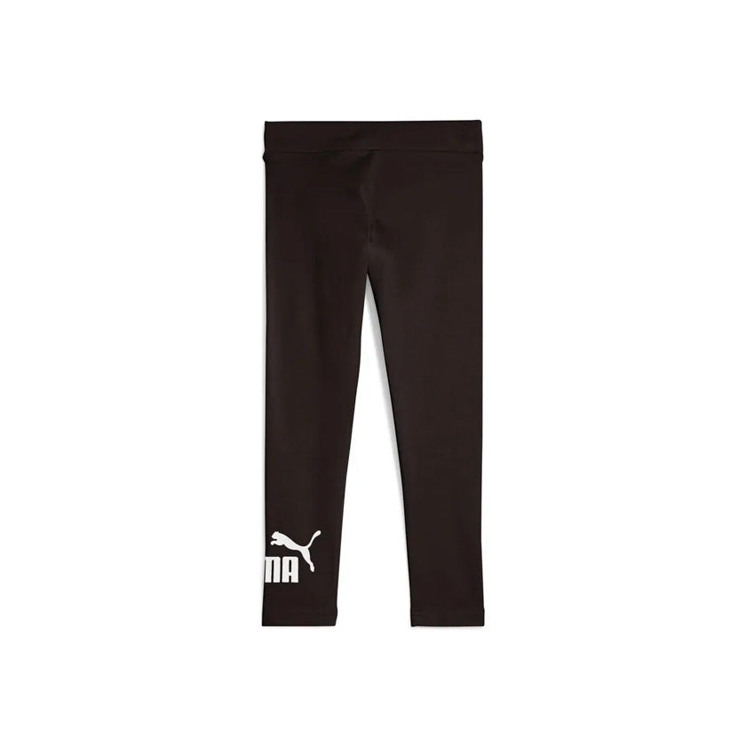 Leggings Puma Ess No. 1 Logo para niños color negro con logo blanco de uso casual