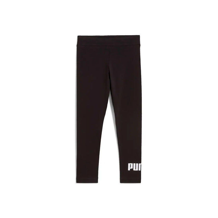 Leggings Puma Ess No. 1 Logo para niños color negro con logo blanco de uso casual