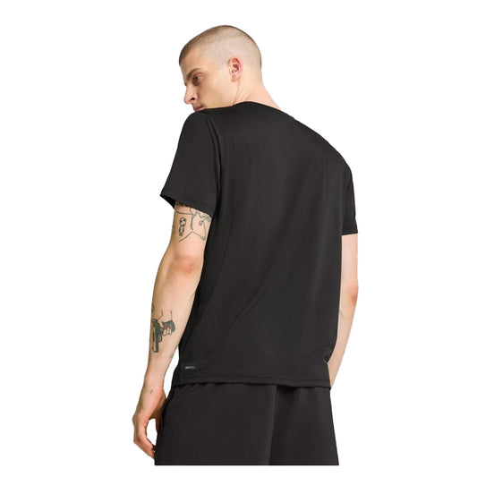 Playera Puma Essentials Solid Cat Tee 525908 01 para hombre casual/entrenamiento color negro