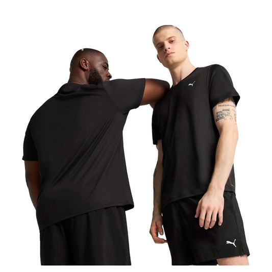 Playera Puma Essentials Solid Cat Tee 525908 01 para hombre casual/entrenamiento color negro