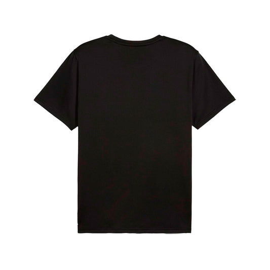 Playera Puma Essentials Solid Cat Tee 525908 01 para hombre casual/entrenamiento color negro
