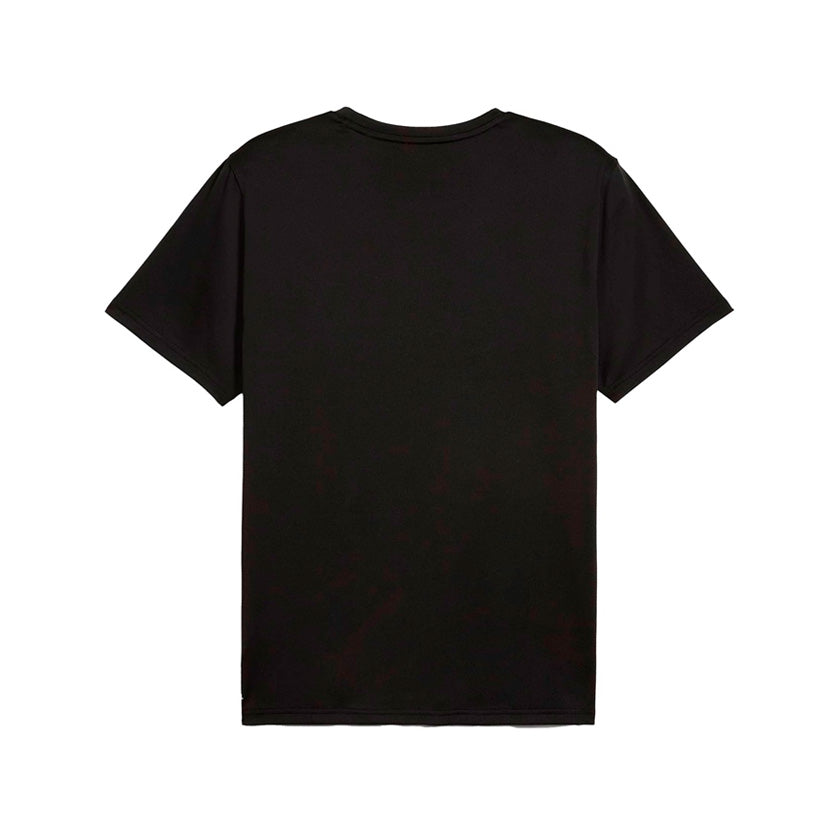 Playera Puma Essentials Solid Cat Tee 525908 01 para hombre casual/entrenamiento color negro