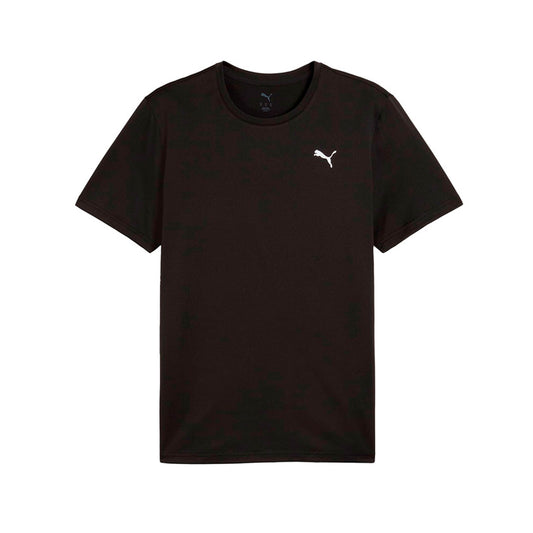 Playera Puma Essentials Solid Cat Tee 525908 01 para hombre casual/entrenamiento color negro