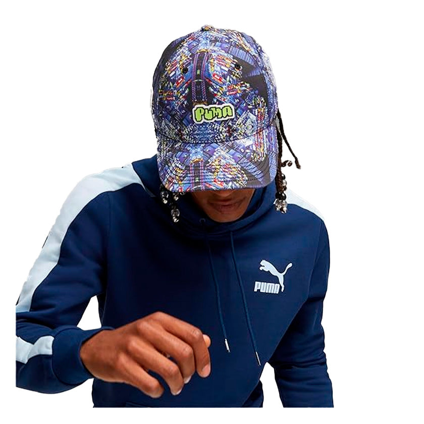 Gorra Puma Hometown Heroes Jpop BB Cap 024884 02 unisex de color multicolor (base morada) de uso casual
