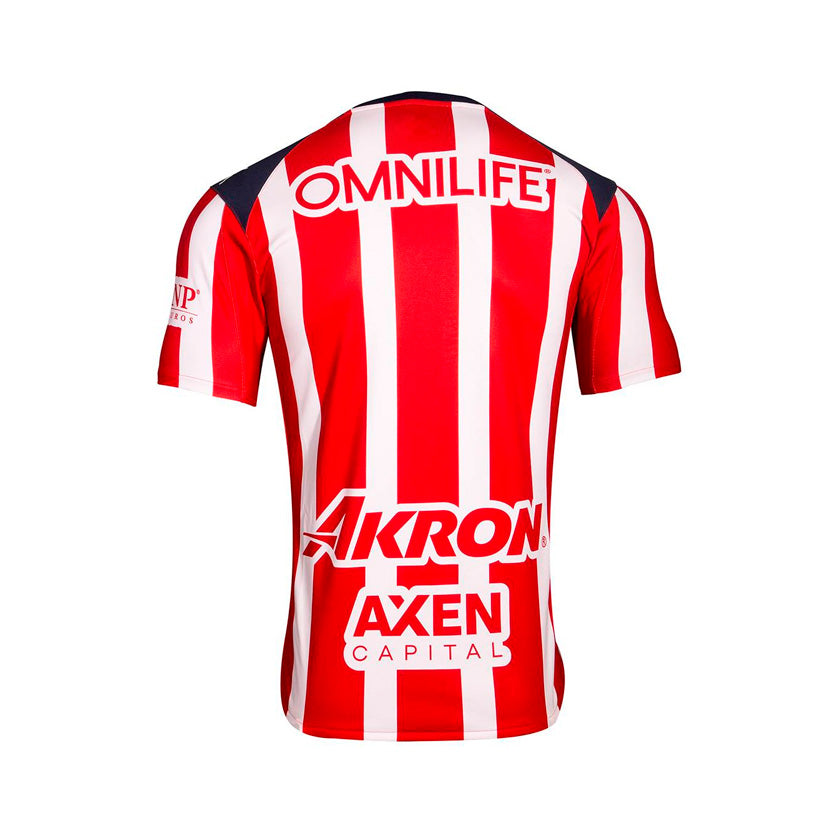Jersey Puma Chivas Local 25/26 713574 01 para hombre de color rojo con blanco de uso casual/deportivo