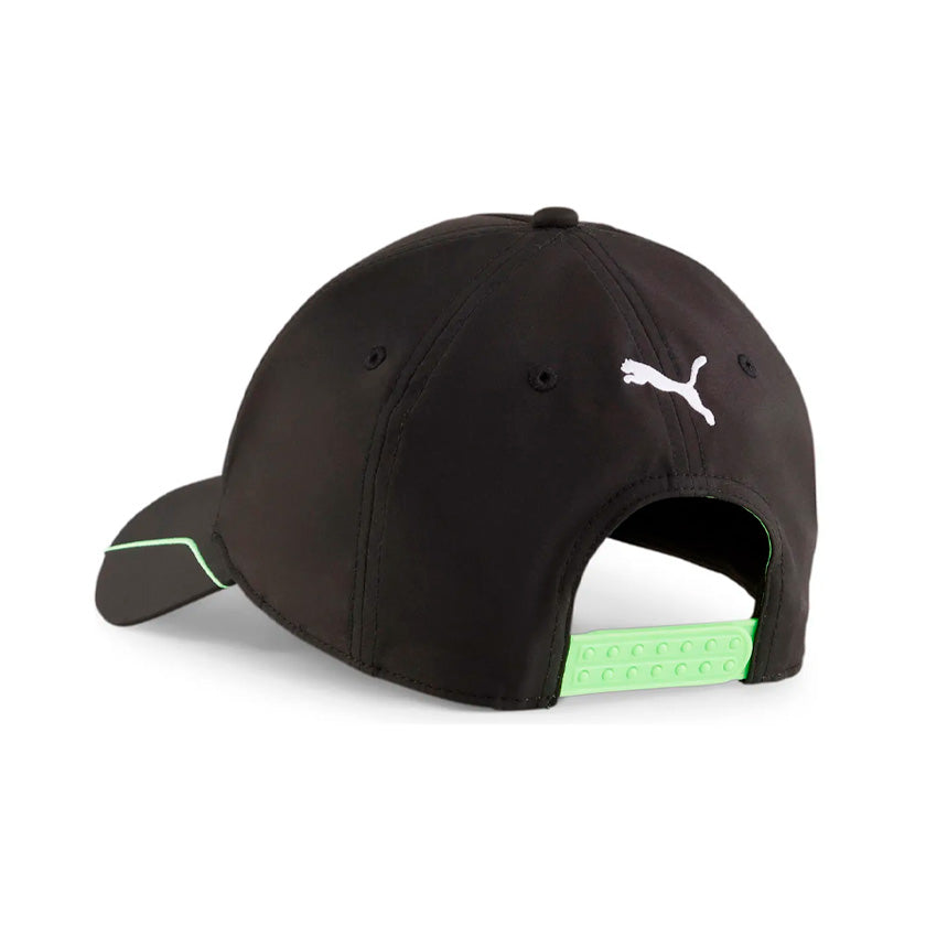 Gorra Puma MAPF1 BB Cap 025693 01 unisex de color negro con cierre verde de uso casual del equipo Mercedes-AMG Petronas Formula 1