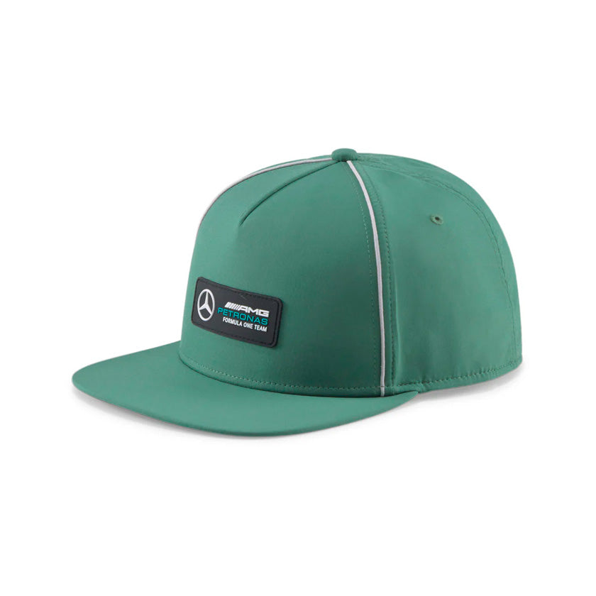 Gorra Puma MAPF1 FB Cap 024062 03 unisex de color verde de uso casual con visera plana