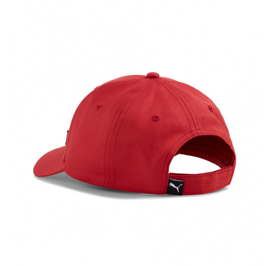 Gorra Puma Metal Cat Cap 021269 72 unisex de color rojo de uso para entrenamiento
