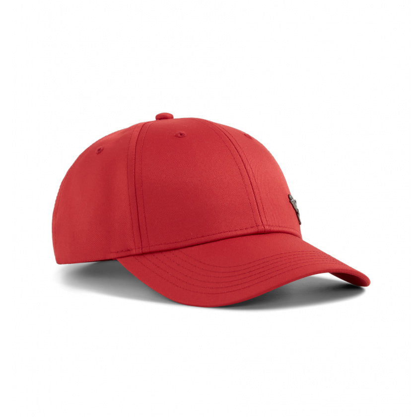 Gorra Puma Metal Cat Cap 021269 72 unisex de color rojo de uso para entrenamiento