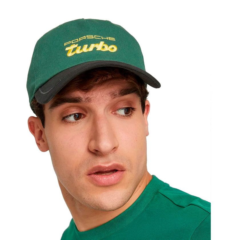Gorra Puma Ferrari Sptwr Style BB Cap 024454 06 unisex de color amarillo con logo de Ferrari de uso casual