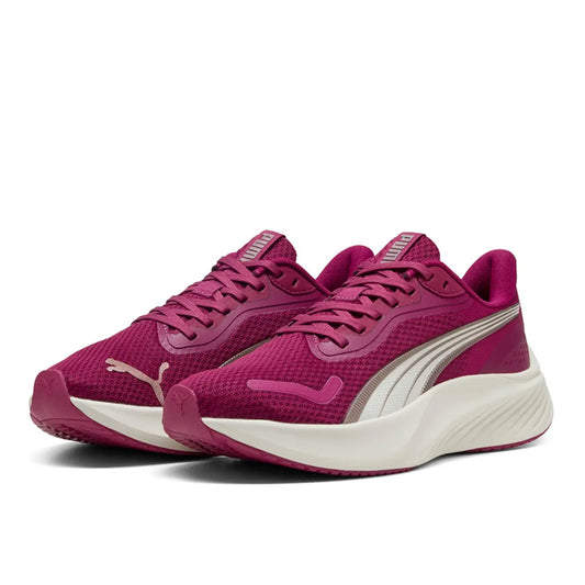 Tenis Puma Pounce Lite 310778 26 para mujer running color morado con rosa