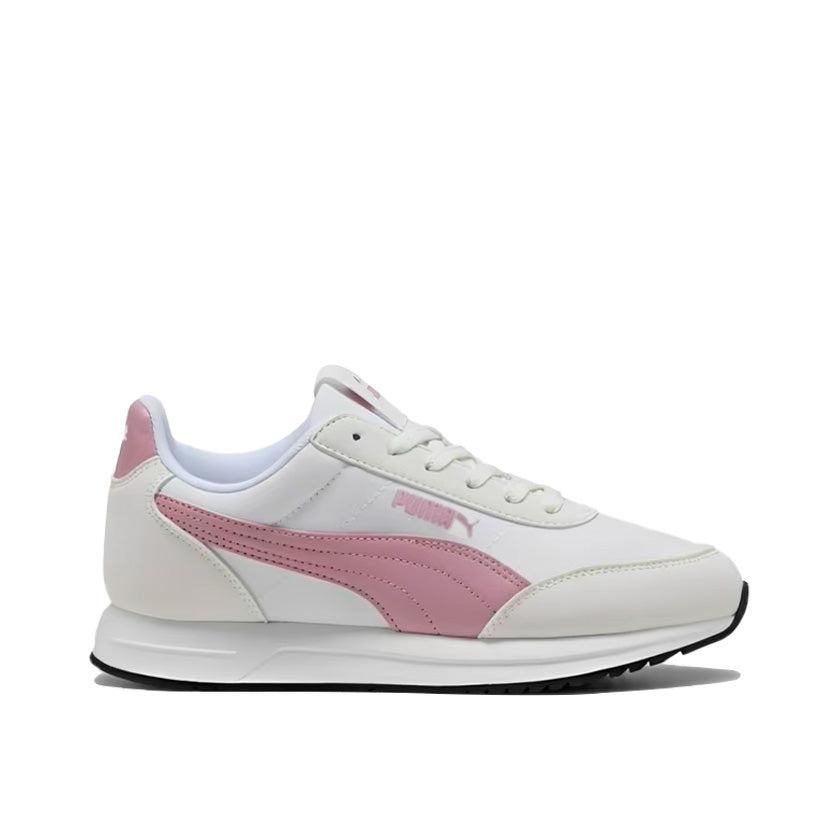 Tenis Puma R78 Lightwind 400267 22 para mujer casual color blanco con rosa